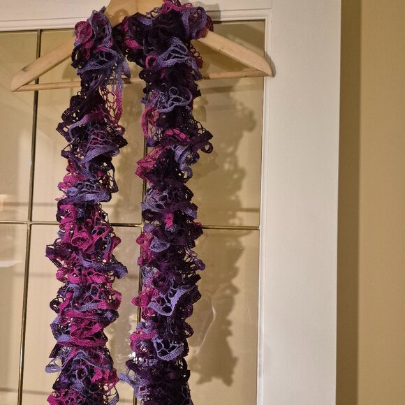 Colorful Hand Knit Scarf - Picture 1 of 2